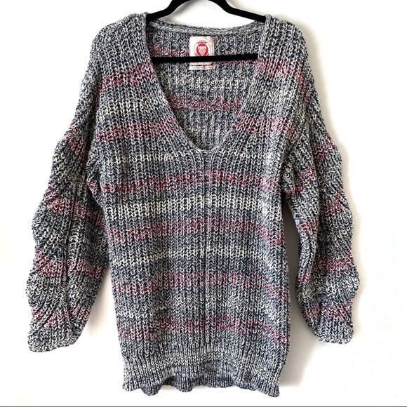 Urban Outfitters Oversized Multicolor Chunky Sweater Size Small - Picture 1 of 8